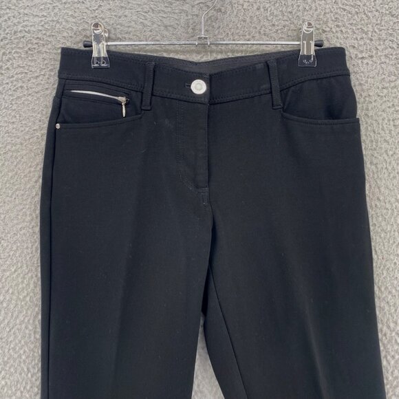 Chicos Jeans Womens 00 US 2 Short Black So Slimming Ankle Stretch Pockets Casual - Picture 2 of 10